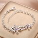 Wholesale Romantic Silver Plant CZ Bracelet TGSPB420 1 small