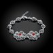 Wholesale Romantic Silver Plant CZ Bracelet TGSPB424 1 small