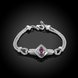 Wholesale Classic Silver Geometric CZ Bracelet TGSPB430 2 small