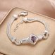 Wholesale Classic Silver Geometric CZ Bracelet TGSPB430 3 small