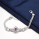 Wholesale Classic Silver Geometric CZ Bracelet TGSPB430 4 small