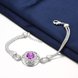 Wholesale Classic Silver Round CZ Bracelet TGSPB029 0 small