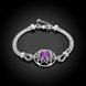 Wholesale Classic Silver Round CZ Bracelet TGSPB029 3 small