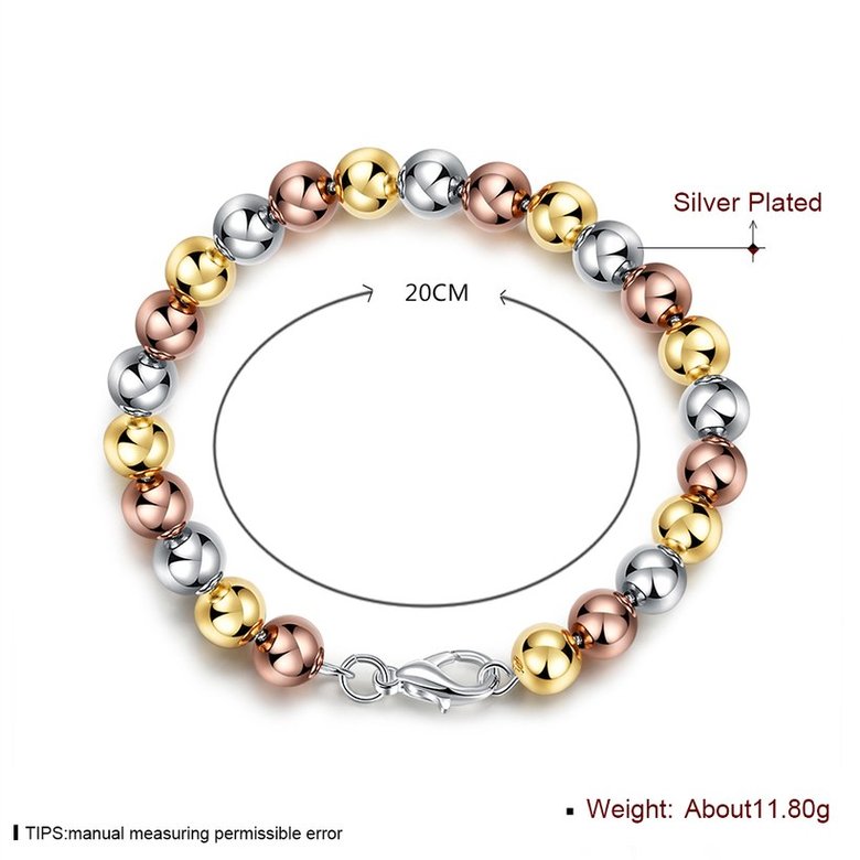Wholesale Trendy Silver Round Bracelet TGSPB057 1