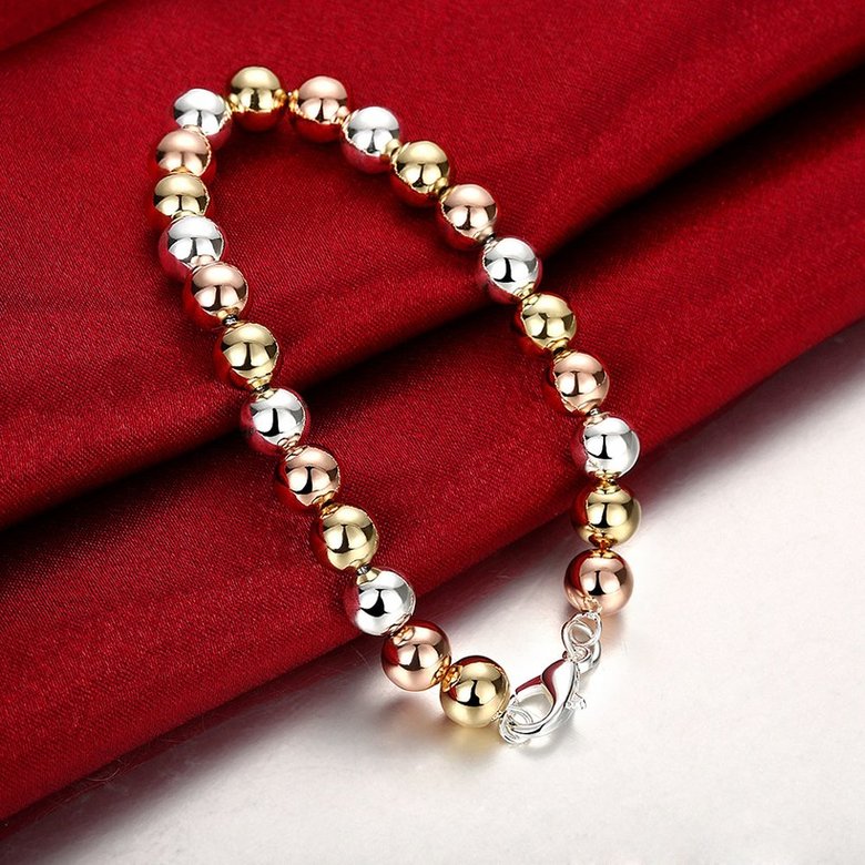 Wholesale Trendy Silver Round Bracelet TGSPB057 3