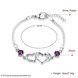 Wholesale Trendy Silver Heart CZ Bracelet TGSPB090 0 small