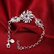 Wholesale Romantic Silver Plant CZ Bracelet TGSPB106 0 small