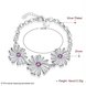 Wholesale Romantic Silver Plant CZ Bracelet TGSPB106 1 small