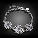 Wholesale Romantic Silver Plant CZ Bracelet TGSPB106 2 small