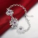 Wholesale Romantic Silver Plant CZ Bracelet TGSPB106 3 small