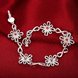 Wholesale Romantic Silver Plant CZ Bracelet TGSPB108 0 small