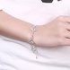 Wholesale Romantic Silver Plant CZ Bracelet TGSPB108 1 small