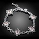 Wholesale Romantic Silver Plant CZ Bracelet TGSPB108 3 small