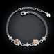 Wholesale Romantic Silver Water Drop CZ Bracelet TGSPB368 1 small