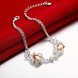 Wholesale Romantic Silver Water Drop CZ Bracelet TGSPB368 2 small