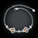 Wholesale Romantic Silver Plant CZ Bracelet TGSPB379 1 small