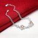 Wholesale Romantic Silver Plant CZ Bracelet TGSPB379 3 small