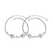 Wholesale Romantic Silver Plant CZ Bracelet TGSPB379 4 small