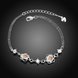 Wholesale Romantic Silver Plant CZ Bracelet TGSPB384 0 small