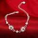 Wholesale Romantic Silver Plant CZ Bracelet TGSPB384 3 small