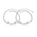 Wholesale Classic Geometric CZ Silver Bracelet TGSPB024 3 small