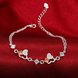 Wholesale Romantic Silver Heart CZ Bracelet TGSPB389 4 small