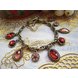 Wholesale Women Cuff Bracelets Imitation ruby Bohemian Bangles Vintage Red Color Ethnic Costume Jewelry VGB001 0 small