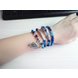 Wholesale Natural blue Agate Crystal Cat's Eye Garnet Fashion Korean-style Multilayer Beaded Bracelet Women's Baby Elephant Lucky Bracele VGB011 1 small