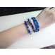 Wholesale Natural blue Agate Crystal Cat's Eye Garnet Fashion Korean-style Multilayer Beaded Bracelet Women's Baby Elephant Lucky Bracele VGB011 2 small