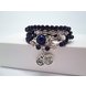 Wholesale Natural Black  Bracelet beads Strand Mala Rosary Buddhist Buddha Lover Lucky Amulet Jewelry VGB012 3 small
