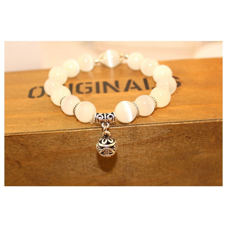 Wholesale Ladies Natural Opal Beads Bracelets Crystal Fashion Female Bracelet Vintage Braceletes Women Rope Chain VGB018 2