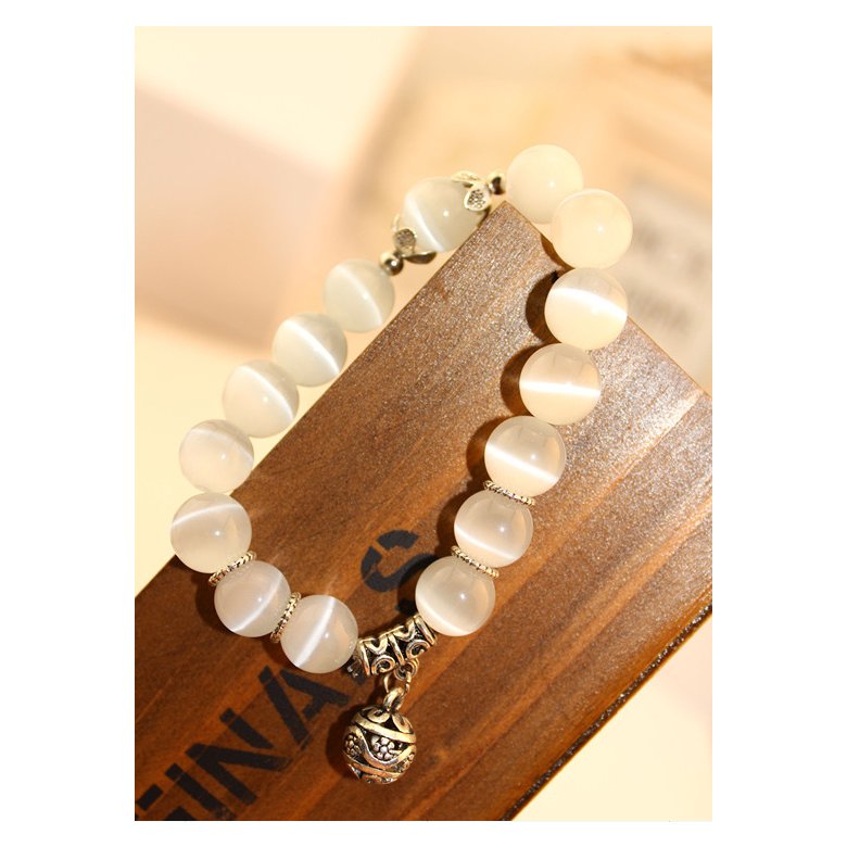 Wholesale Ladies Natural Opal Beads Bracelets Crystal Fashion Female Bracelet Vintage Braceletes Women Rope Chain VGB018 4