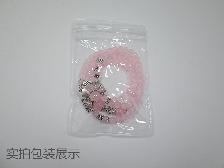 Wholesale jewelry pink crystal beads Buddhist Prayer Beads Necklace Prayer butterfly Bracelet for Women Meditation Jewelry VGB019 1