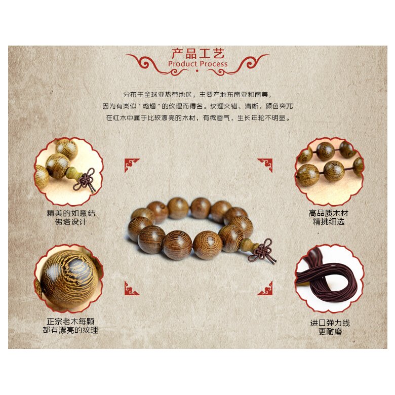 Wholesale Buddhist Wooden Bracelets ,Natural Green Sandalwood Bead Bracelet,Prayer Big Bead Mala Bracelet Women Men Jewelry VGB023 1