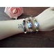 Wholesale Fashion wholesale jewelry Wristband Cuff Leather Bracelet Blue And White Porcelain Beads Bracelet Ethnic Bijouterie VGB024 3 small