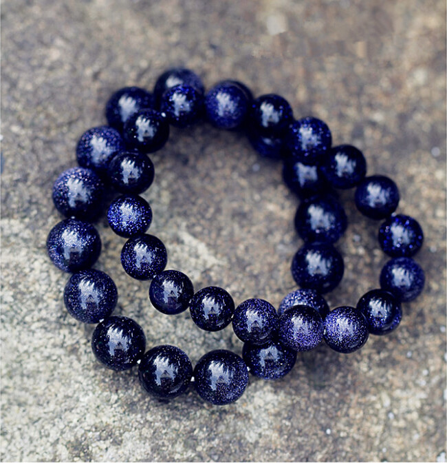 Wholesale Planet Blue sand Bracelet for Women Natural Stone Universe Beads Men Bracelet Elastic Yoga Chakra Healing Energy Jewelry VGB025 4
