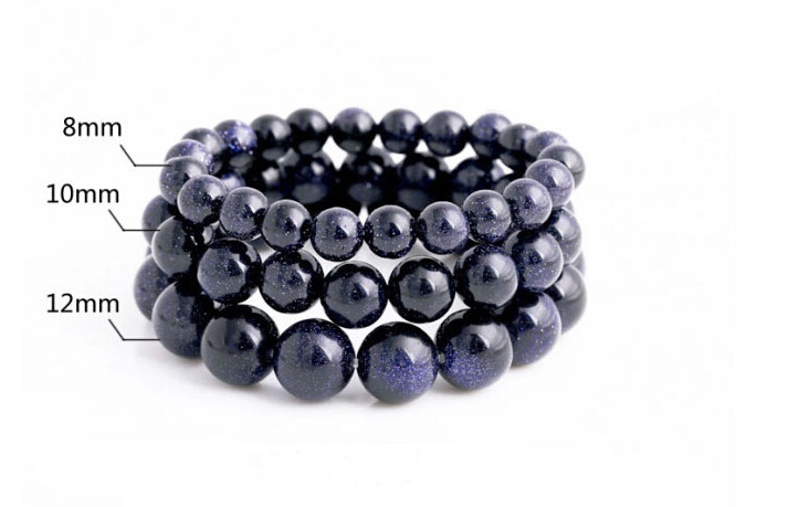Wholesale Planet Blue sand Bracelet for Women Natural Stone Universe Beads Men Bracelet Elastic Yoga Chakra Healing Energy Jewelry VGB025 5