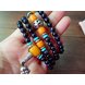 Wholesale Natural Agate Crystal Cat's Eye Garnet Fashion Korean-style Multilayer Beaded Bracelet Women's Baby Buddha beads  Lucky Bracele VGB026 1 small