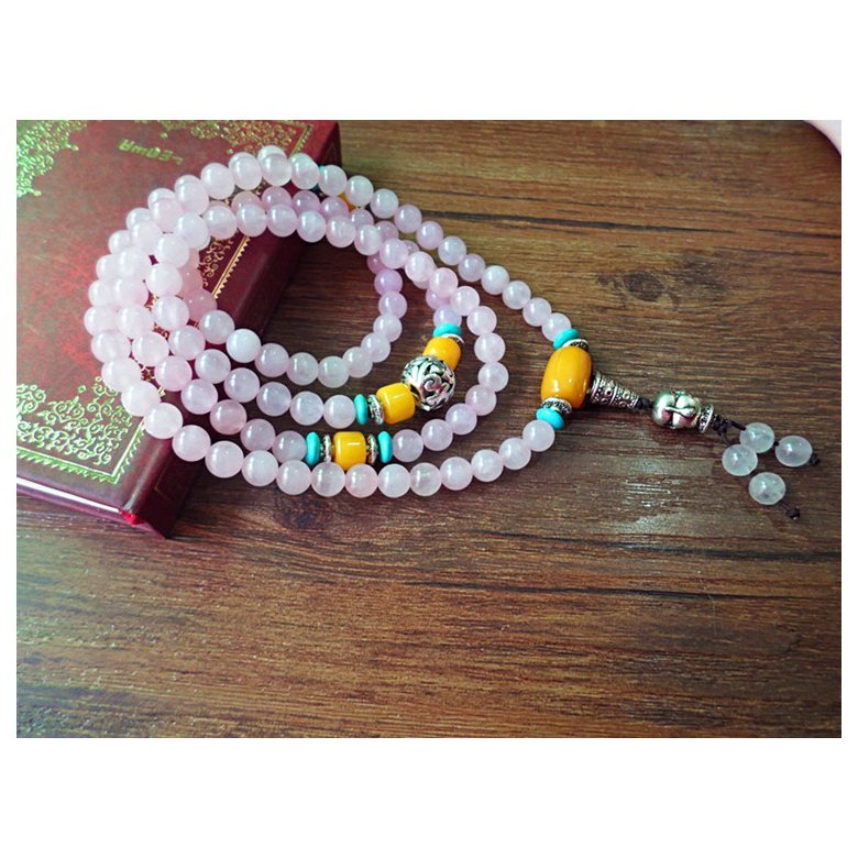 Wholesale Natural Agate Crystal Cat's Eye Garnet Fashion Korean-style Multilayer Beaded Bracelet Women's Baby Buddha beads  Lucky Bracele VGB026 2