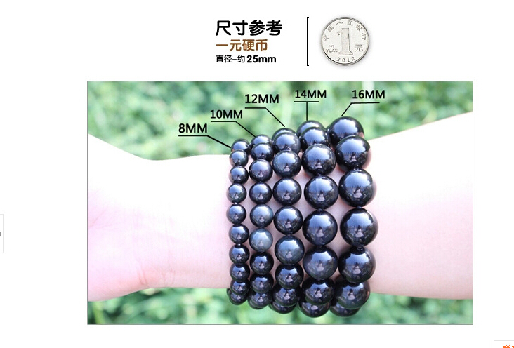Wholesale Simple Fashion  Obsidian Beaded Bracelets For Women Men Natural Stone Bracelets Friend Gift  VGB027 9
