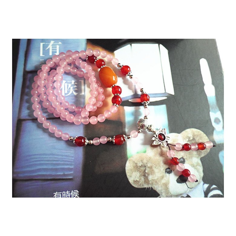 Wholesale Women Bracelet Natural Garnet Stretch Bracelets Men Fashion Lotus Charm Bracelets Women Stone Beads Buddha Jewelry Femmes VGB028 2