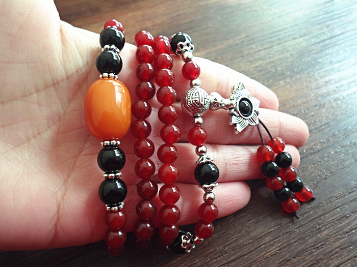 Wholesale Women Bracelet Natural Garnet Stretch Bracelets Men Fashion Lotus Charm Bracelets Women Stone Beads Buddha Jewelry Femmes VGB028 5