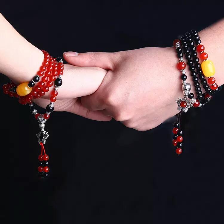 Wholesale Women Bracelet Natural Garnet Stretch Bracelets Men Fashion Lotus Charm Bracelets Women Stone Beads Buddha Jewelry Femmes VGB028 9