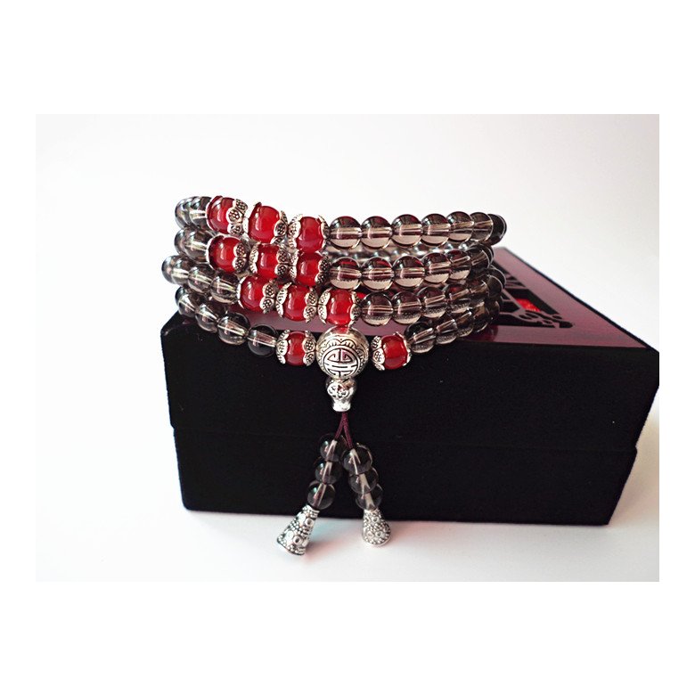 Wholesale Natural tea crystal Amethysts Bracelet Beads Necklace Yoga Mala Stone Bracelet for Women Energy Jewelry VGB032 0