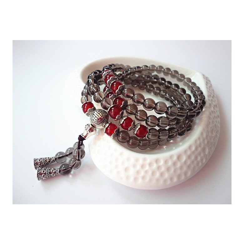 Wholesale Natural tea crystal Amethysts Bracelet Beads Necklace Yoga Mala Stone Bracelet for Women Energy Jewelry VGB032 1