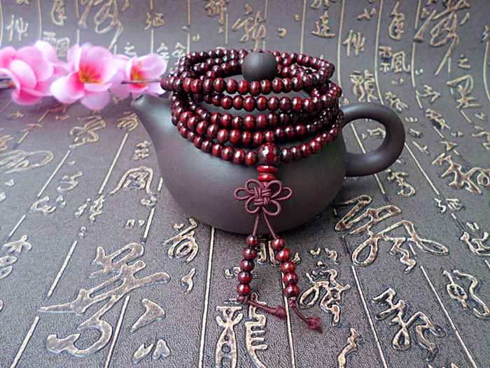 Wholesale Fashion Natural Sandalwood beads Buddhist prayer wood bracelet japa malas necklace Tibetan meditation Bracelets VGB036 3
