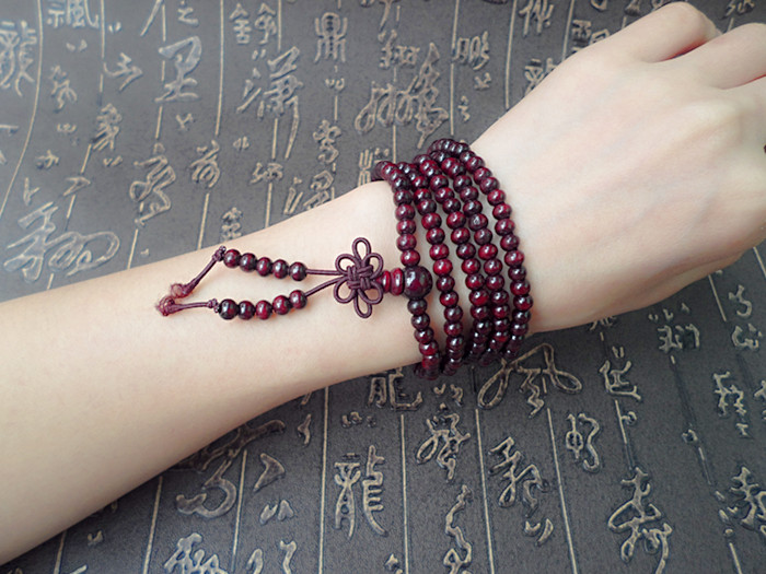 Wholesale Fashion Natural Sandalwood beads Buddhist prayer wood bracelet japa malas necklace Tibetan meditation Bracelets VGB036 6