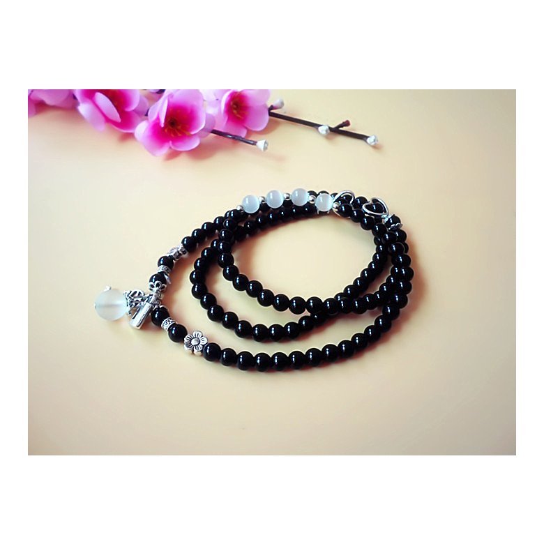 Wholesale Natural Jewelry Black fashion tourmaline stones loose beads The key locks bracelet be fit for Glamour rmen and women amulet VGB037 3