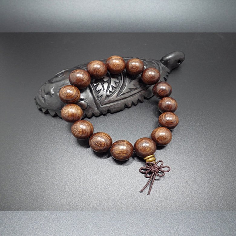 Wholesale Buddha Jewelry Natural authentic gold sandalwood beads bracelet for men and women Christmas Gift VGB039 4