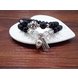 Wholesale Obsidian Bracelet Square crystal Beaded for men and women Yoga Hand Jewelry Accessories Wristband VGB042 3 small